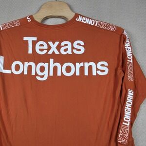 Texas Longhorns Shirt Womens Large Burnt Orange Big Logo Graphic Tee UT Game Day